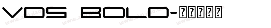 VDS Bold字体转换